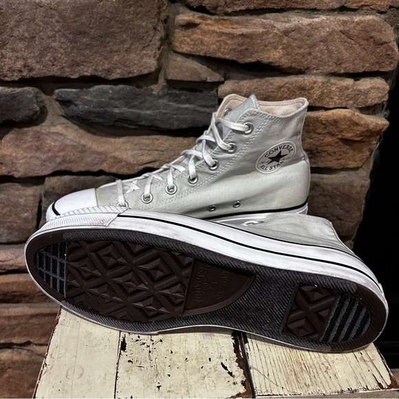 Chuck Taylor Converse all stars platform light green women’s size 10 - Picture 4 of 5